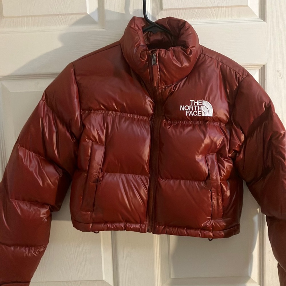 EUC TNF Cropped Nuptse Puffer Size XS